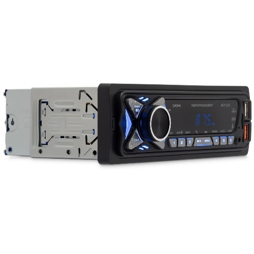 Автомагнитола Digma MCP-227B, 1 DIN, Bluetooth, USB Type-A, AUX, пульт ДУ
