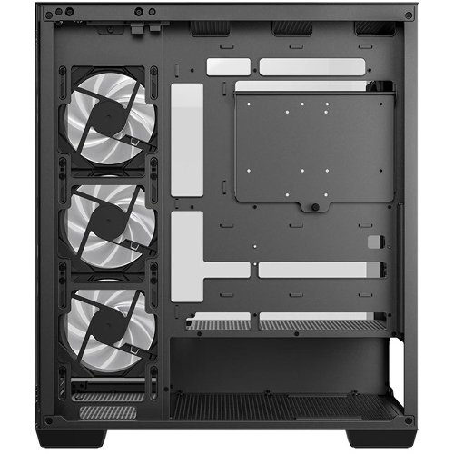 Компьютерный корпус Deepcool CG580 4F черный без БП ATX 6x120мм 3x140мм 2xUSB 3.0 audio bott PSU