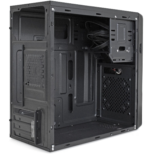 Компьютерный корпус Minitower ExeGate BA-309-UNS350 (mATX, БП UNS350 с вент. 12см, 2*USB, HD аудио, черный)