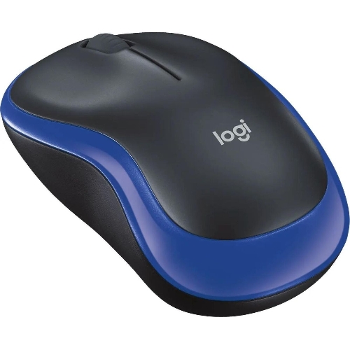 Мышь беспроводная Logitech M185 синий, 1000 dpi, радиоканал, USB, кнопки - 3