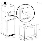 Встраиваемая микроволновая печь Samsung 22L GRILL MG22M8074AT/BW