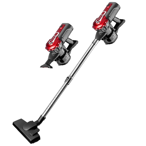 Пылесос вертикальный BRAYER BR4268 серый/красный, питание от сети, 185 Вт, уборка сухая, пылесборник 0,8 л