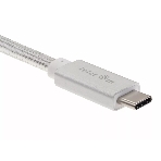 Кабель USB 3.1 Type Cm -- Cm IC 5А 10Gbs длина 1M, Telecom TC420S серебряный