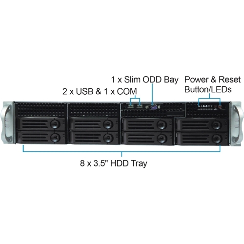 Серверный корпус CS-R25 with 12G HDD BP and 550w RPS
