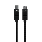 Дата-кабель MORE CHOICE (4620202555069) K87ia 2м USB 3.0A PD 27W для Lightning ng 8-pin Type-C - 2м, черный