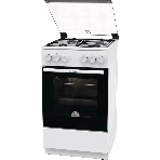 Плита газовая Gorenje GG5A10WH белый, конфорок 4 газовых, духовка 70 л, 50 см x 85 см x 59.4 см