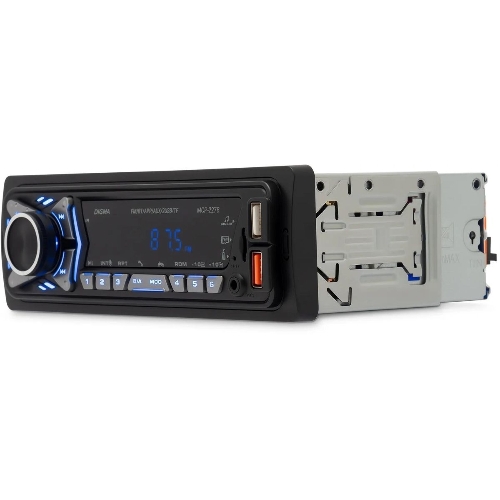 Автомагнитола Digma MCP-227B, 1 DIN, Bluetooth, USB Type-A, AUX, пульт ДУ