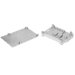 Корпус Qumo Aluminum case with double black fans, Raspberry Pi 4, silver(RS009)