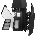 Компьютерный корпус без блока питания Case NZXT H9 Flow RGb (2025), Midi-Tower, TG, 3x140мм RGb + 1x120мм, 2xUSB-A 3.2 + 1xUSB-C 3.2, E-ATX, ATX, mATX, mITX черный