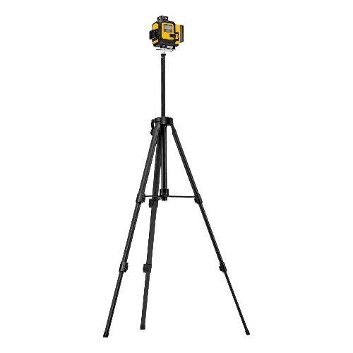 Лазерный уровень мультипризменный Denzel DLV 360-4T, 30 м, зеленый луч, Li-Ion 2,4 Aч, штатив