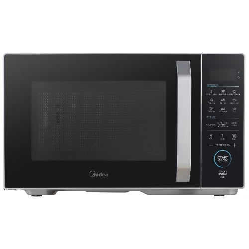 Микроволновая печь Midea EM825P2ET-S серебристый, 25 л, 800 Вт, переключатели - сенсор