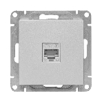 Механизм розетки RJ45 (cat5) EKF UP1-SOA-RJ45-5 алюминий Эпика