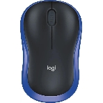 Мышь беспроводная Logitech M185 синий, 1000 dpi, радиоканал, USB, кнопки - 3