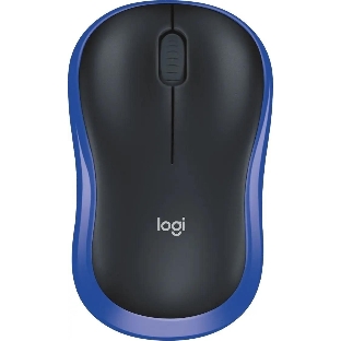 Мышь беспроводная Logitech M185 синий, 1000 dpi, радиоканал, USB, кнопки - 3