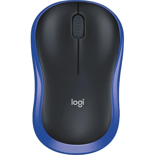 Мышь беспроводная Logitech M185 синий, 1000 dpi, радиоканал, USB, кнопки - 3