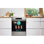 Плита электрическая Gorenje GEC5C41SG серый, конфорок 4 электрических, духовка 70 л, 50 см x 85 см x 59.4 см (без крышки)