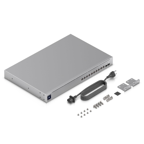 Ubiquiti UniFi Switch Pro XG 10 PoE PoE-коммутатор в стойку, 10х 10G RJ45, 2х 10G SFP+, раздача 400 Вт