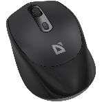Мышь беспроводная Defender Vision MS-376 черный, 1600 dpi, радиоканал, Bluetooth, USB, кнопки - 4