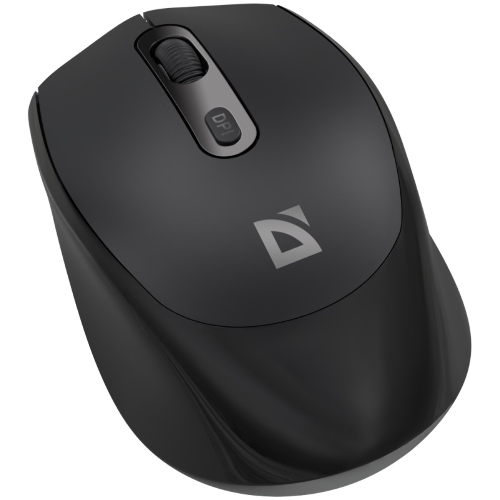 Мышь беспроводная Defender Vision MS-376 черный, 1600 dpi, радиоканал, Bluetooth, USB, кнопки - 4