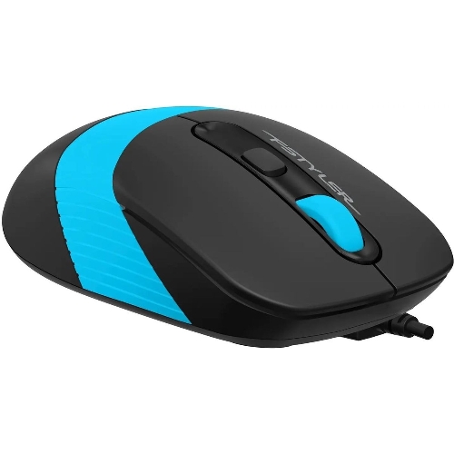 Комплект клавиатура+мышь A4Tech FStyler F1010 проводной, USB, 1600 DPI, чёрный/синий