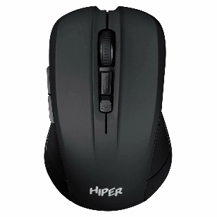 Мышь беспроводная HIPER HOMW-101-BT черный, 1600 dpi, радиоканал, USB, кнопки - 4