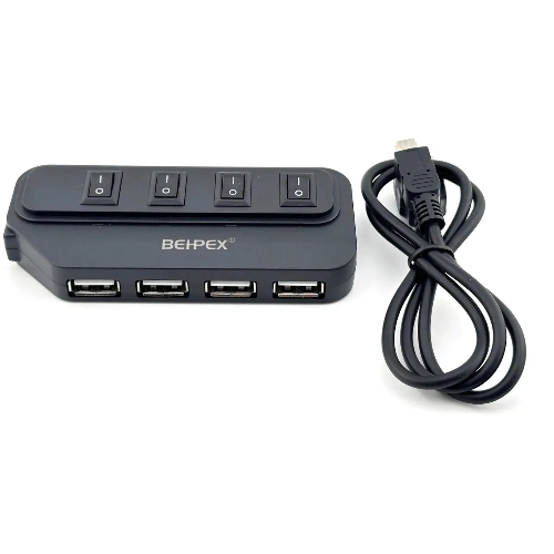USB-концентратор Behpex BPH-1907, USB 2.0, USB 4 порта, USB