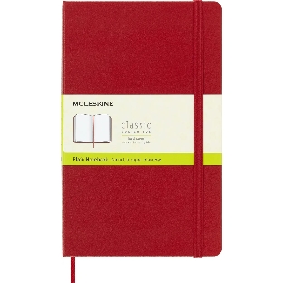 Блокнот Moleskine Classic Large, 240 страниц, красный, нелинованный,