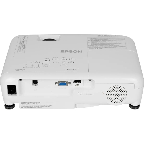 Проектор Epson EB-E01 белый (LCD, 1024 x768, 3300Lm, 15000:1, 2.4 kg) (V11H971040)