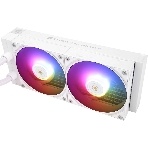 Водяное охлаждение для процессора Thermalright Grand Vision 240 (240mm, LED, White, ARGB/Fans: 2x120mm, 80.45CFM, 29.4dBA, 2150RPM/Pump height 72.5mm, 6400RPM, Rad thickness 27mm/S: 1700, 1200, 1851, 115X, 2011, 2066, AM5, AM4)