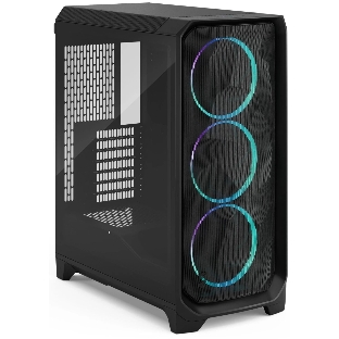 Корпус Fractal Design Meshify 3 Black RGB TG Light Tint, Midi-Tower, чёрный, 3 x 140 мм