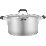 Кастрюля Rondell Stolz RDS-1754, 5.2 л, 24 см, нержавеющая сталь, с крышкой