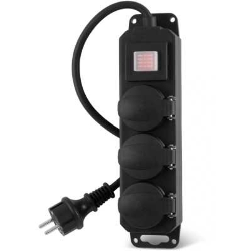 Сетевой фильтр Buro 300MDP-3-B 3 м, 3 розетки, черный, коробка