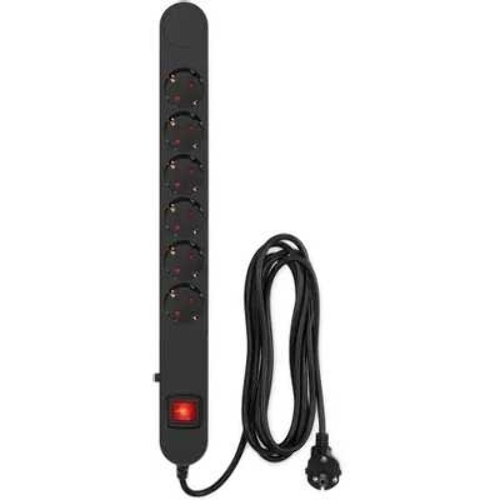 Сетевой фильтр Ippon NF-EU-3-10 3 м, 6 розеток, черный, коробка