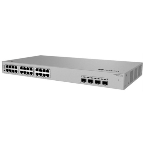 Коммутатор Huawei S310S-24P4J (L2+, 24*10/100/1000BASE-T ports (400 W PoE+), 4*2.5GE SFP ports, built-in AC power)