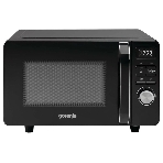 Микроволновая печь Gorenje MO20S4BC черный, 20 л, 700 Вт, переключатели - кнопки, поворотный механизм
