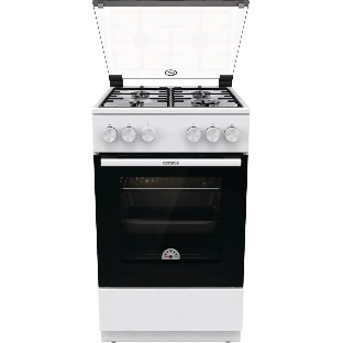 Плита газовая Gorenje GG5A10WH белый, конфорок 4 газовых, духовка 70 л, 50 см x 85 см x 59.4 см