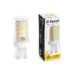 Лампа светодиодная Feron LB-435 11Вт 230В G9 теплый капсульная