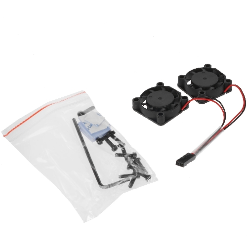Корпус Qumo Aluminum case with double black fans, Raspberry Pi 4, silver(RS009)