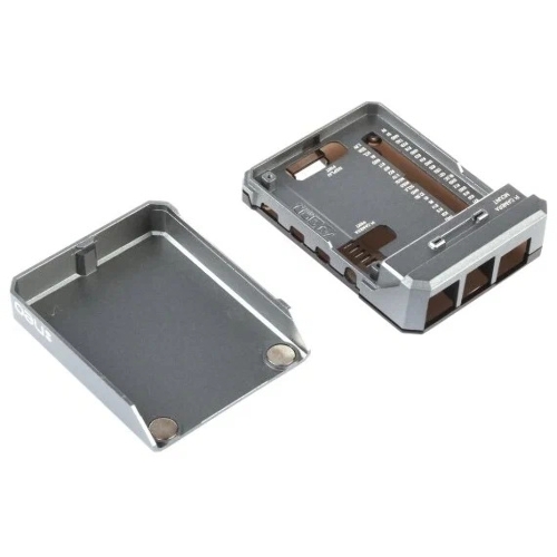 Алюминиевый корпус QUMO Argon NEO для Raspberry Pi 4 с магнитным креплением, grey(RS044)