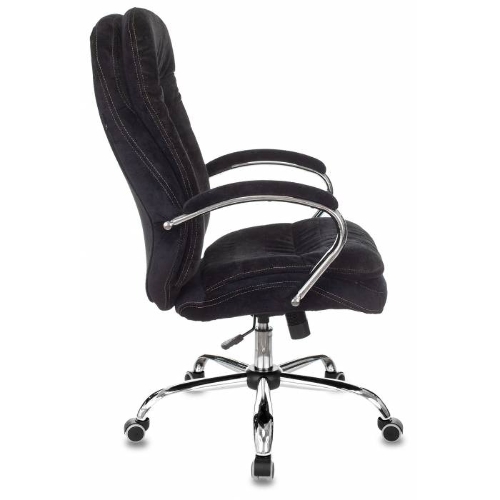 Кресло руководителя Бюрократ T-9950SL Fabric черный Light-20, крестовина металл хром