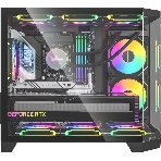 Компьютерный корпус AeroCool/Formula Crystal Z6M Floe черный без БП mATX 4x120мм 2xUSB3.0 audio bott PSU