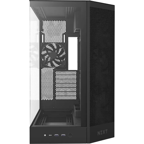 Компьютерный корпус без блока питания Case NZXT H9 Flow RGb (2025), Midi-Tower, TG, 3x140мм RGb + 1x120мм, 2xUSB-A 3.2 + 1xUSB-C 3.2, E-ATX, ATX, mATX, mITX черный