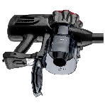 Пылесос вертикальный BRAYER BR4268 серый/красный, питание от сети, 185 Вт, уборка сухая, пылесборник 0,8 л