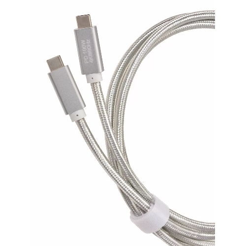Кабель USB 3.1 Type Cm -- Cm IC 5А 10Gbs длина 1M, Telecom TC420S серебряный