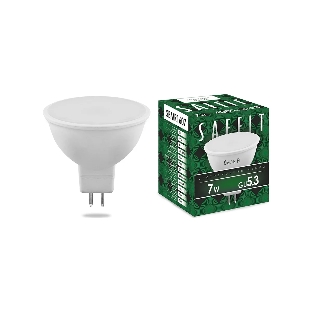 Лампа светодиодная SAFFIT SBMR1607 (55028) 7Вт 230В GU5.3 белый