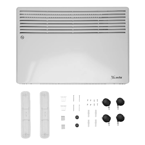 Конвектор электрический MTX CH-1500, белый, 1500 Вт, 20 м2, термостат