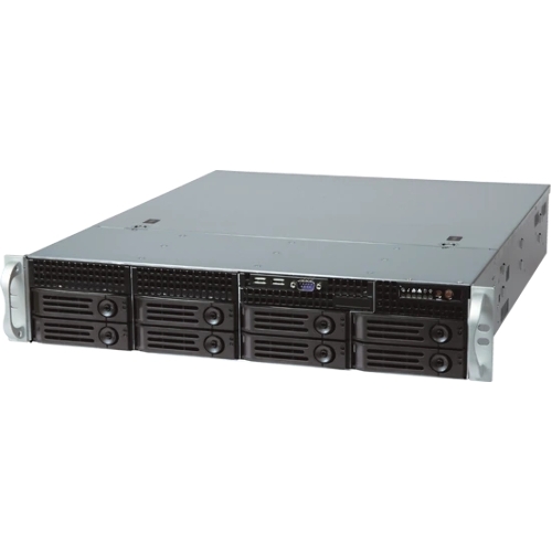 Серверный корпус 2U chassis; ATX CS-R25-42P, Micro-ATX, Mini-ITX MBs; 8-port 12 Gbps SAS/SATA to SAS BP; 8 x 3.5'' hsb + 2 x 3.5