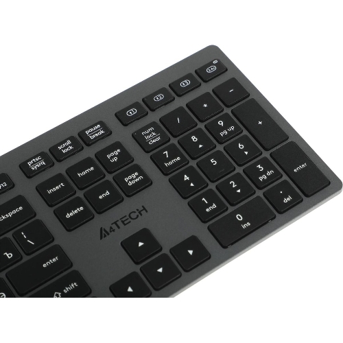 Клавиатура беспроводная A4Tech Fstyler FBX50C, USB, Bluetooth/Радиоканал, серый