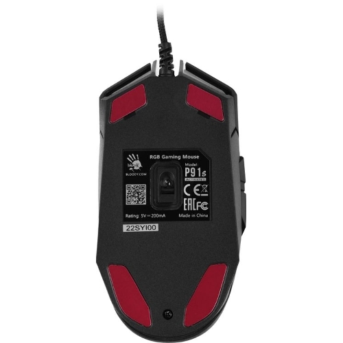 Мышь проводная A4Tech Bloody P91s черный, 8000 dpi, USB, кнопки - 8
