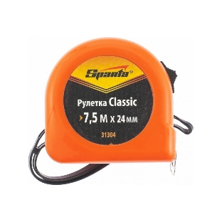 Рулетка Sparta Classic, 7.5 м х 24 мм, пластиковый корпус